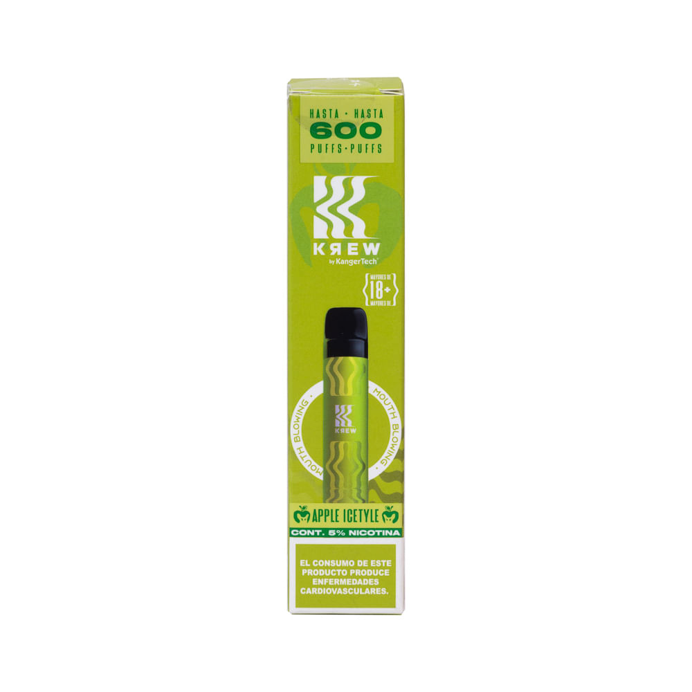 Cigarro Electrónico Apple Icetyle Krew 600 Puffs
