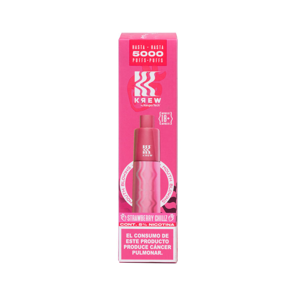 Cigarro Electrónico Strawberry Chillz Krew 5000 Puffs