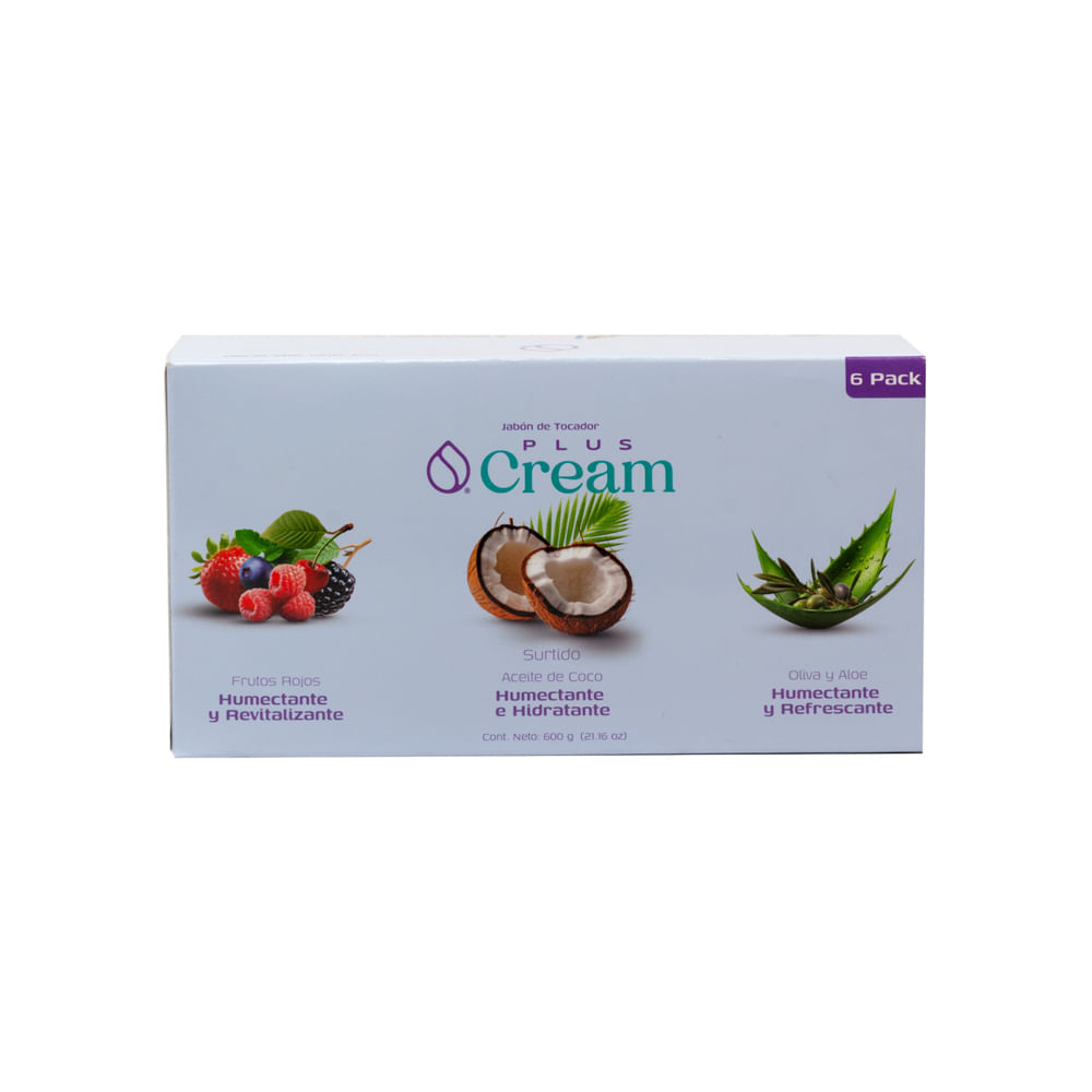 Jabón Pastilla Surtido Plus Cream 6 Pack