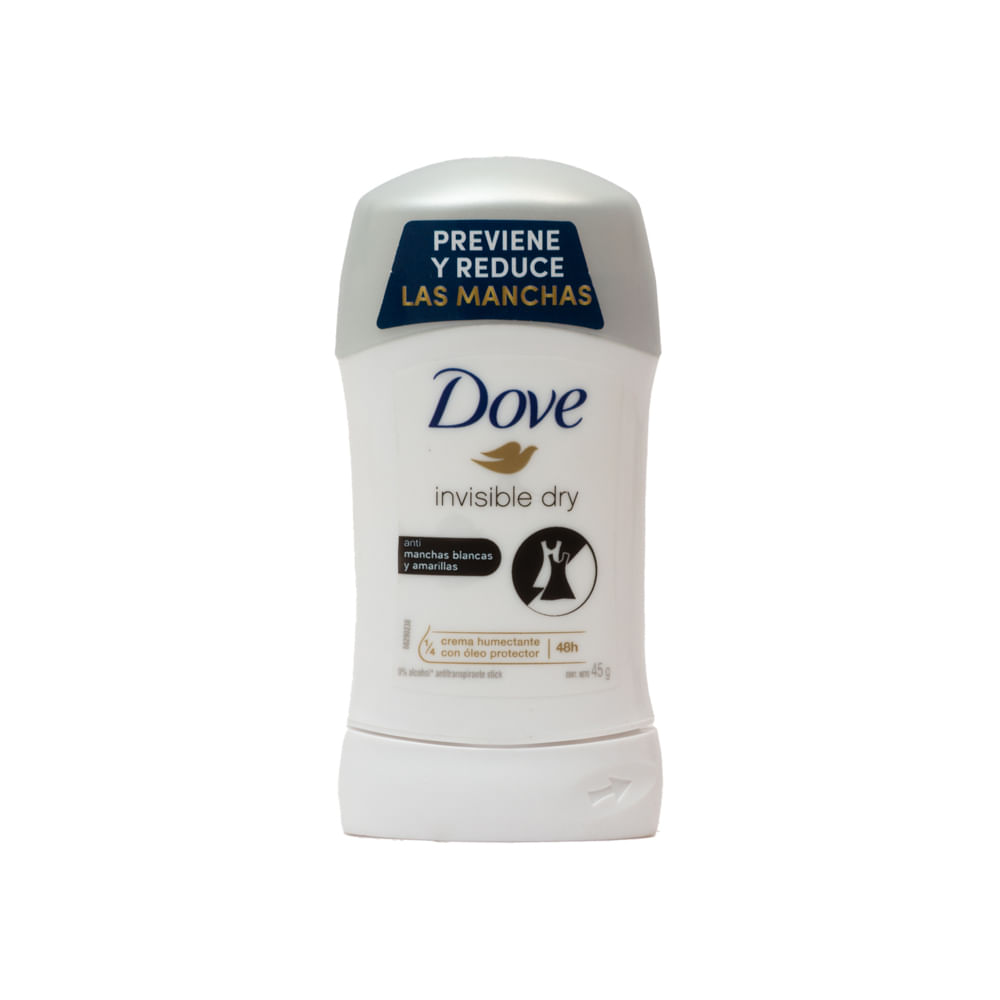 Desodorante Dama Invisible Dry Dove Barra
