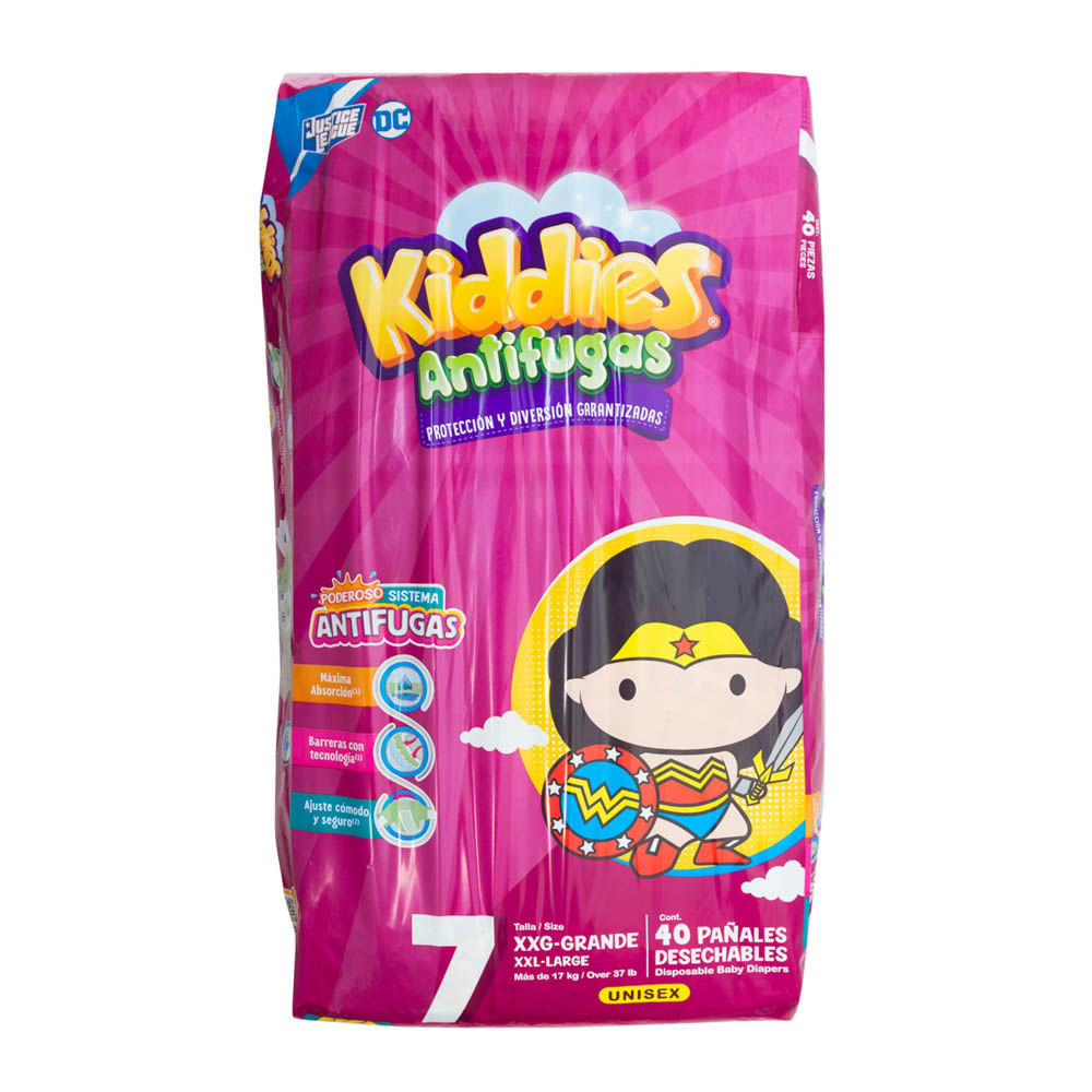 Pañal Desechable Talla XXG/7 Antifugas Kiddies
