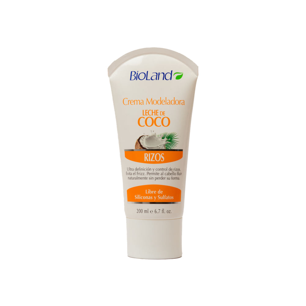 Crema Peinar Rizos Leche De Coco Bioland
