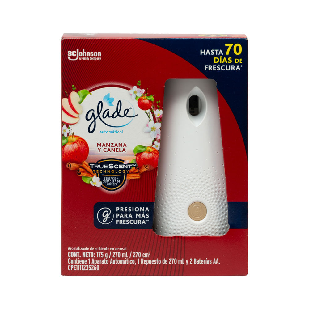 Aromatizante Manzana Canela Glade Aparato + Repuesto