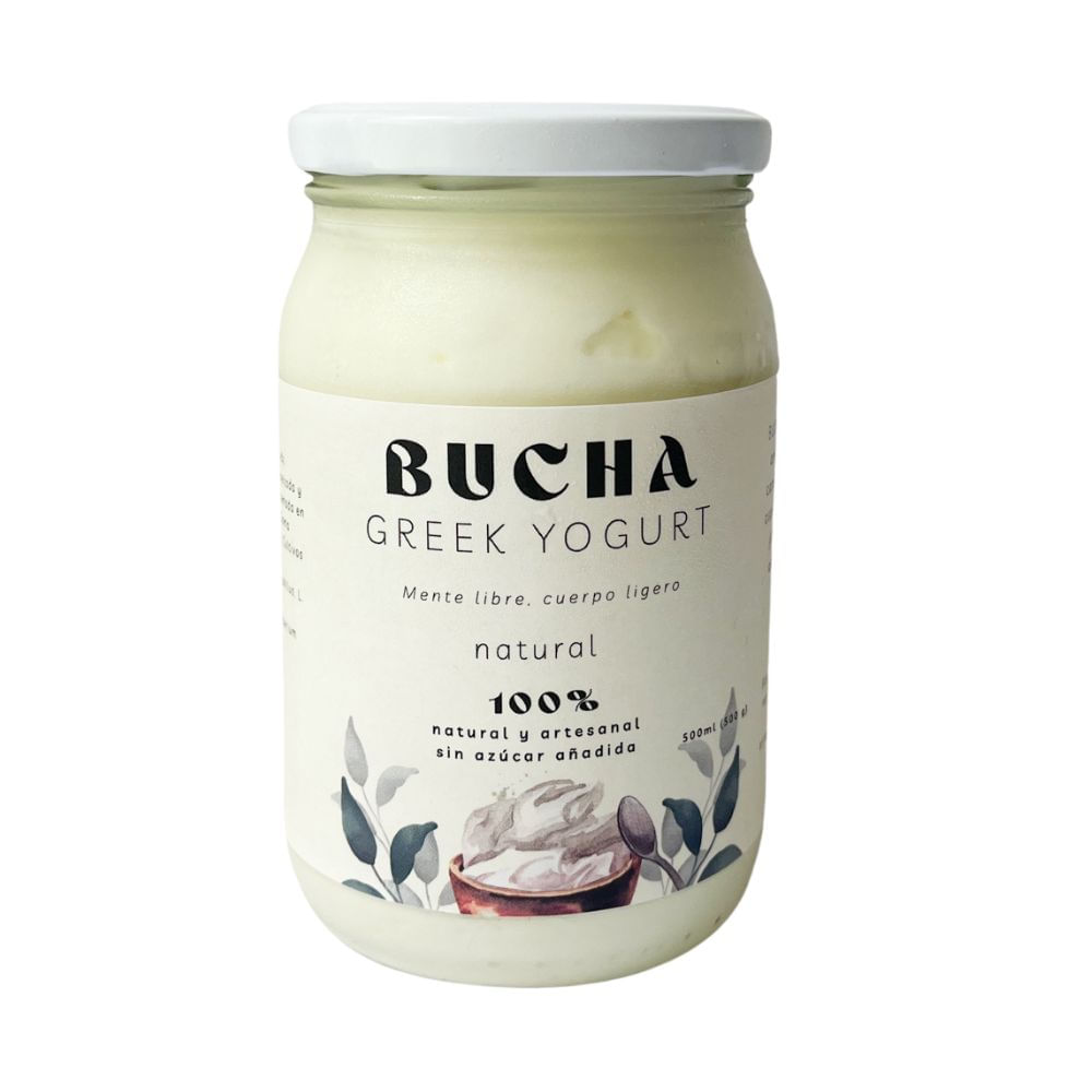 Yogurt Griego Natural Sin Azúcar Bucha