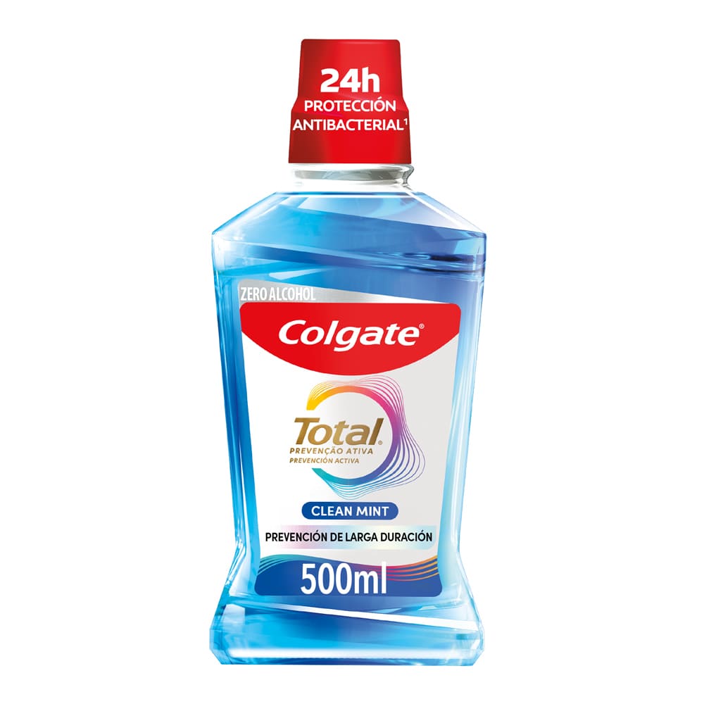 Enjuague Bucal Total Prevención Activa Clean Mint Colgate