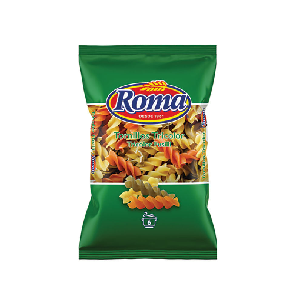 Pasta Fusilli Tricolor Roma