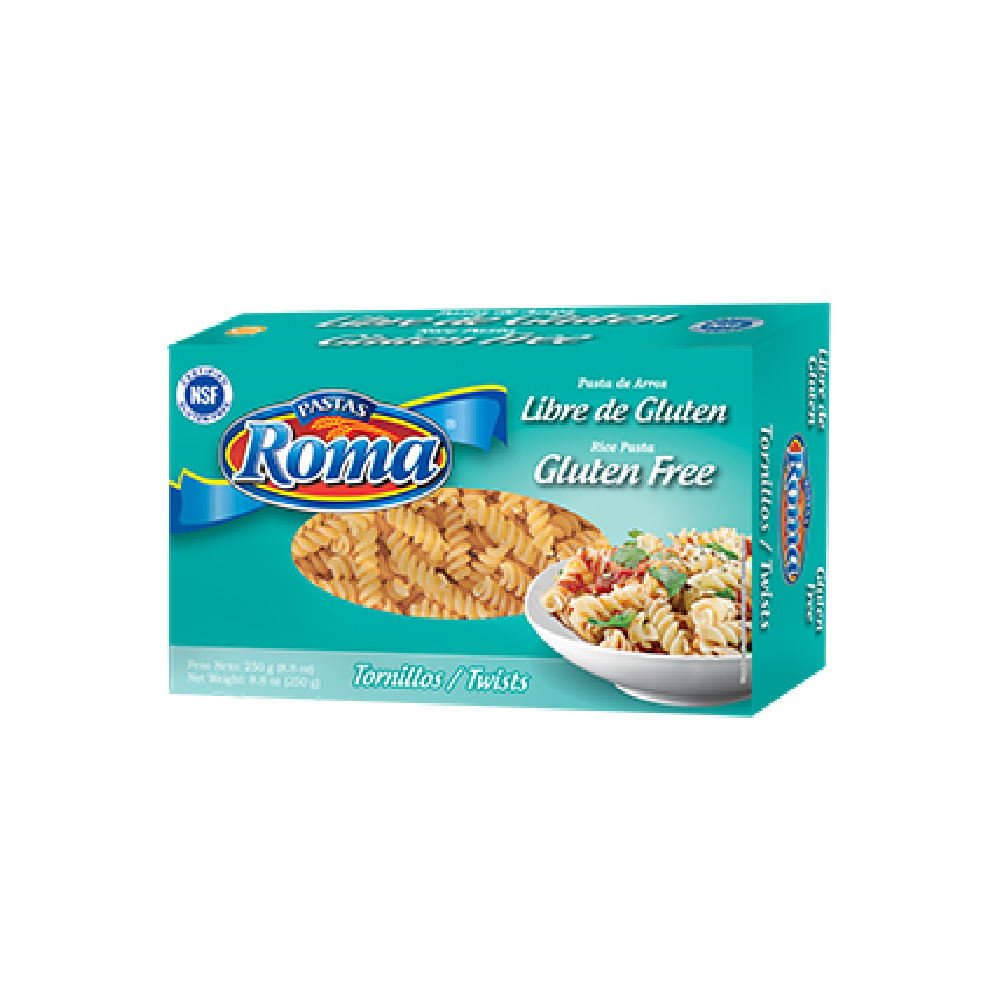 Pasta Tornillo Sin Gluten Roma