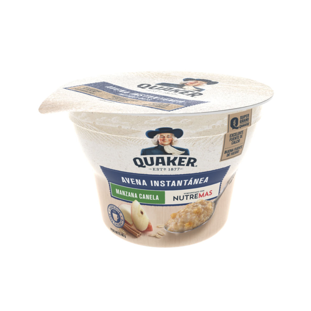 Avena Quaker Instantánea Manzana Y Canela - 40 g