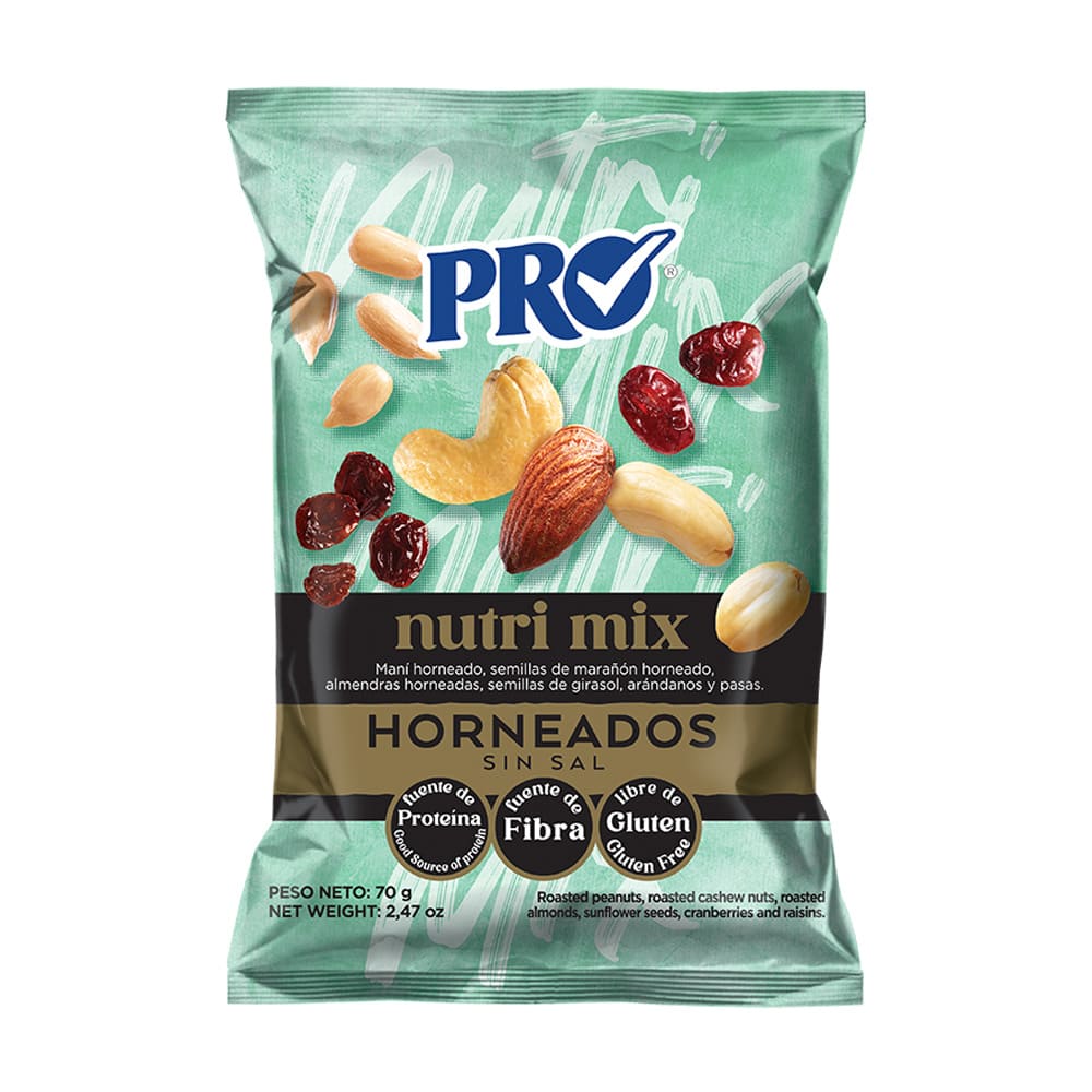 Semillas Nutri Mix Horneado Sin Sal Pro