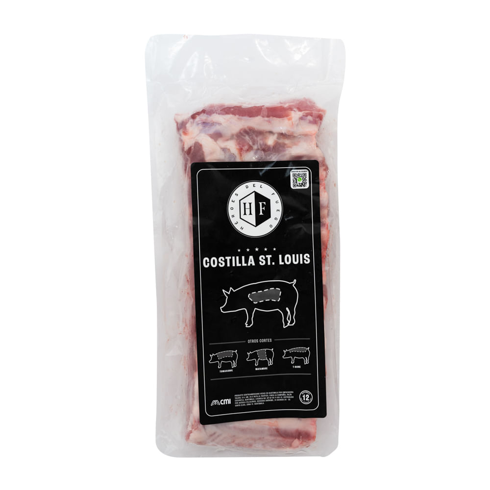 Costilla De Cerdo St. Louis Toledo 2.50Lb. Aprox.