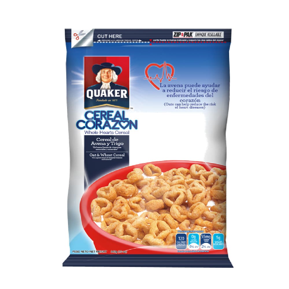 Cereal Quaker Corazón