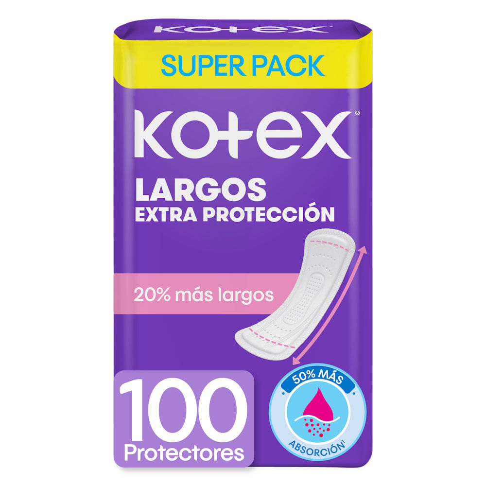 Protectores Diarios Largos Kotex