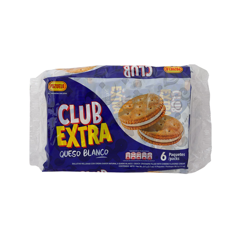 Galleta Club Extra Queso Blanco Pozuelo