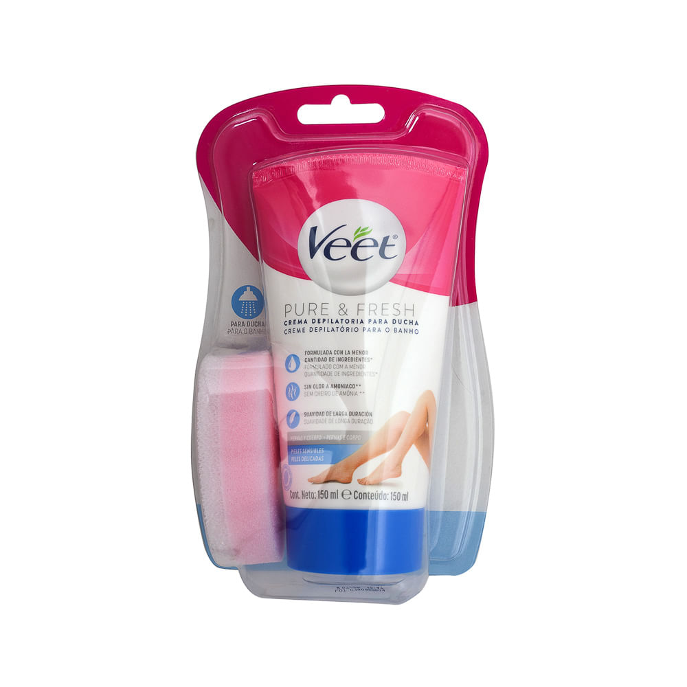 Crema Depiladora Pure & Fresh Ducha Veet