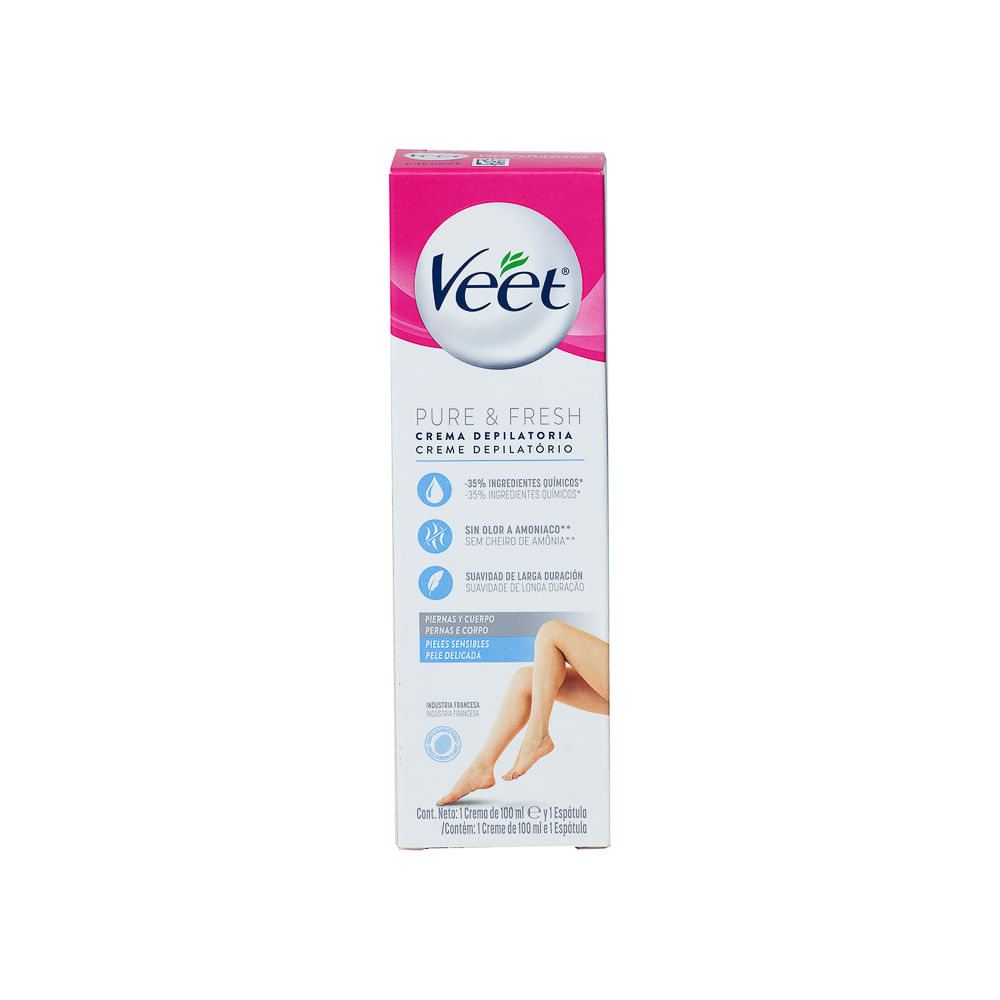 Crema Depiladora Pure & Fresh Sensible Veet