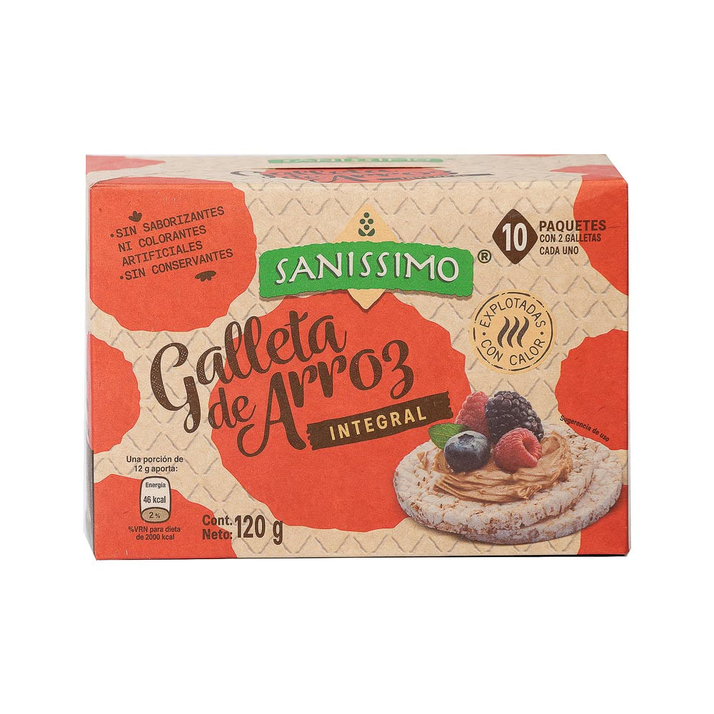 Galleta Arroz Integral Sanissimo