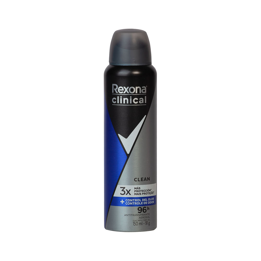 Desodorante Hombre Clean Clinical Rexona Aerosol
