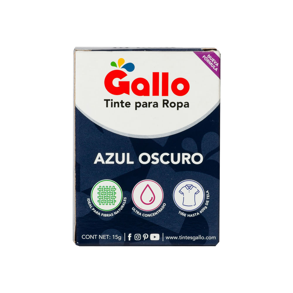 Colorante Azul Oscuro Gallo Caja