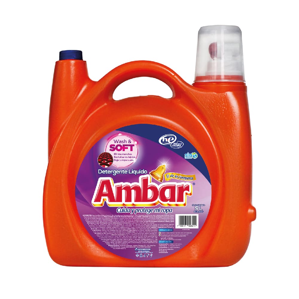 Detergente Líquido Wash & Clean Ambar