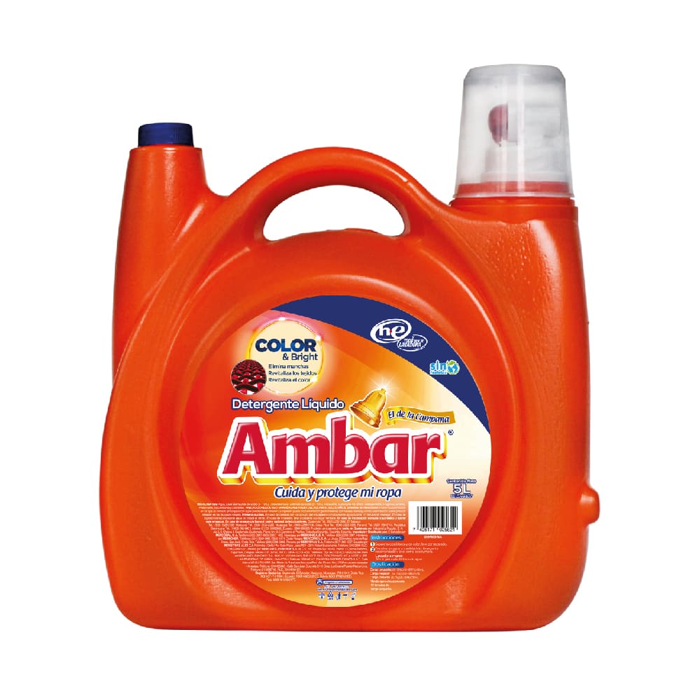 Detergente Líquido Color & Bright Ambar