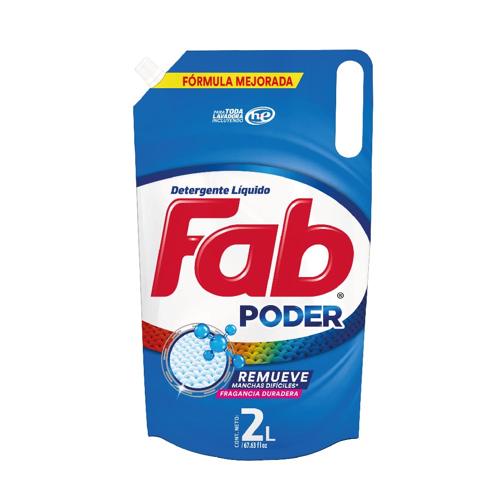 Detergente Líquido Poder Paraiso Floral Fab