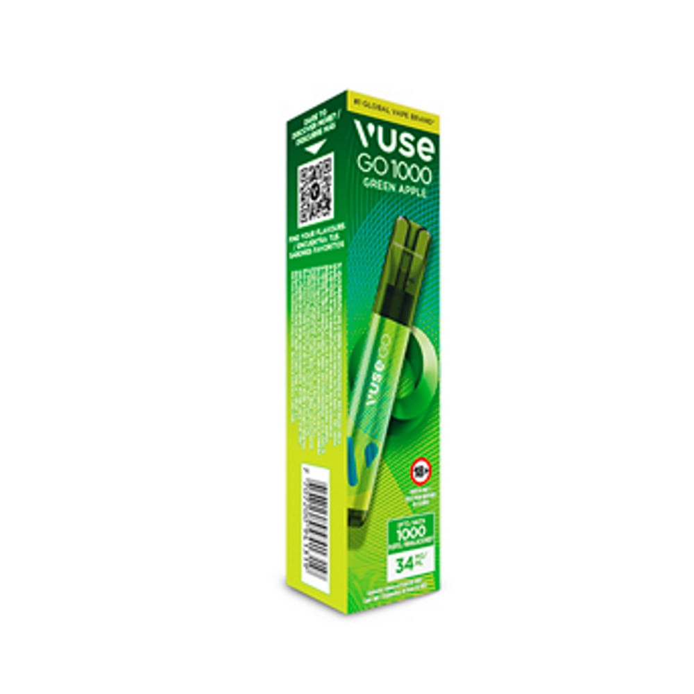 Cigarro Electrónico Apple Sour Vuse Go 1000 Puffs