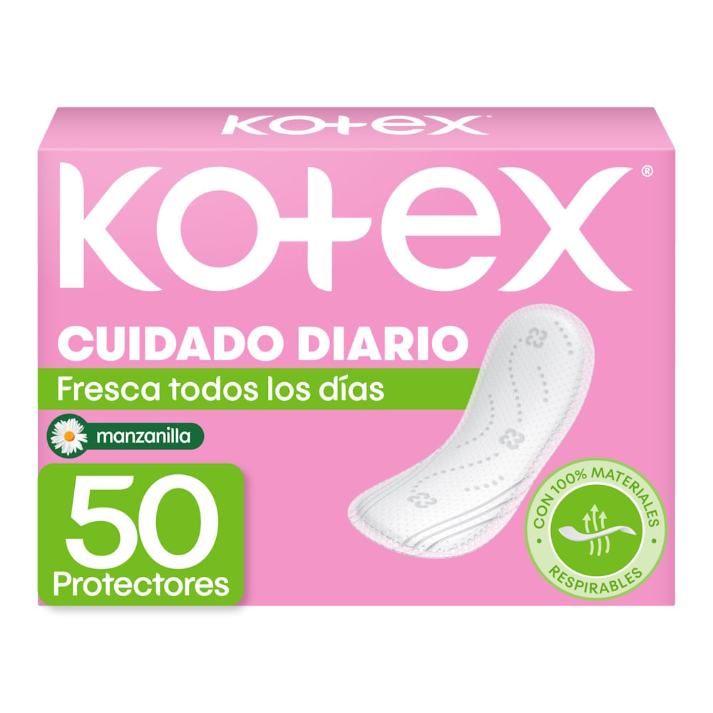 Protectores Diarios Manzanilla Kotex