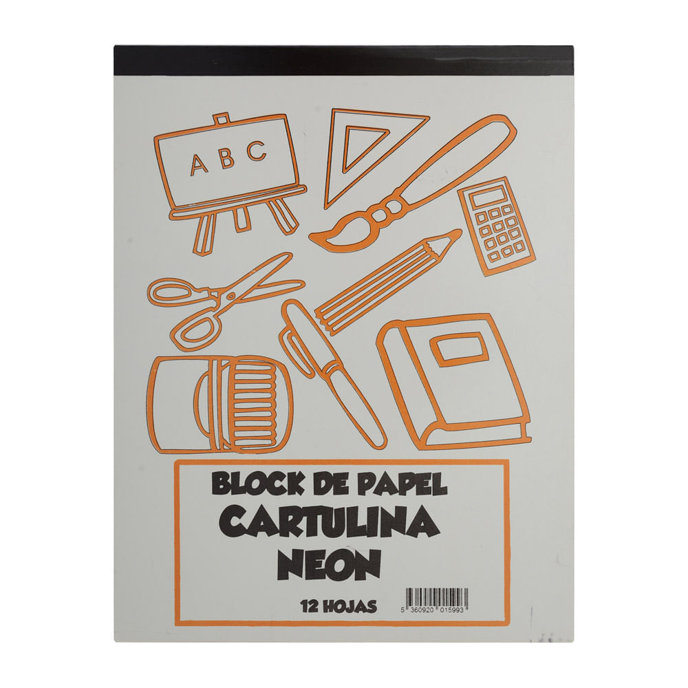 Block Cartulina Neón Regis