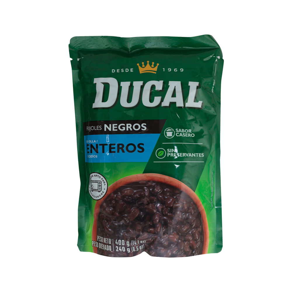 Frijoles Enteros Negros De Olla Ducal
