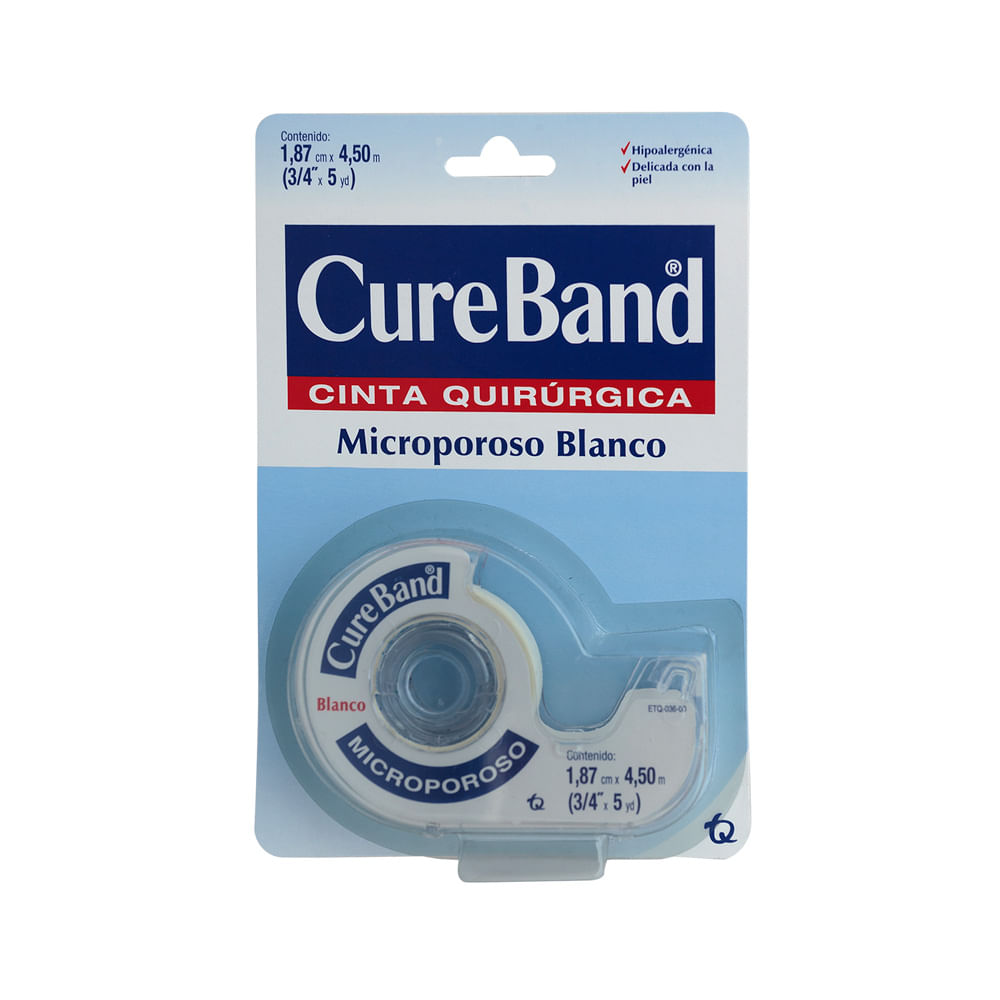 Microporoso Blanco Con Dispensador Cureband