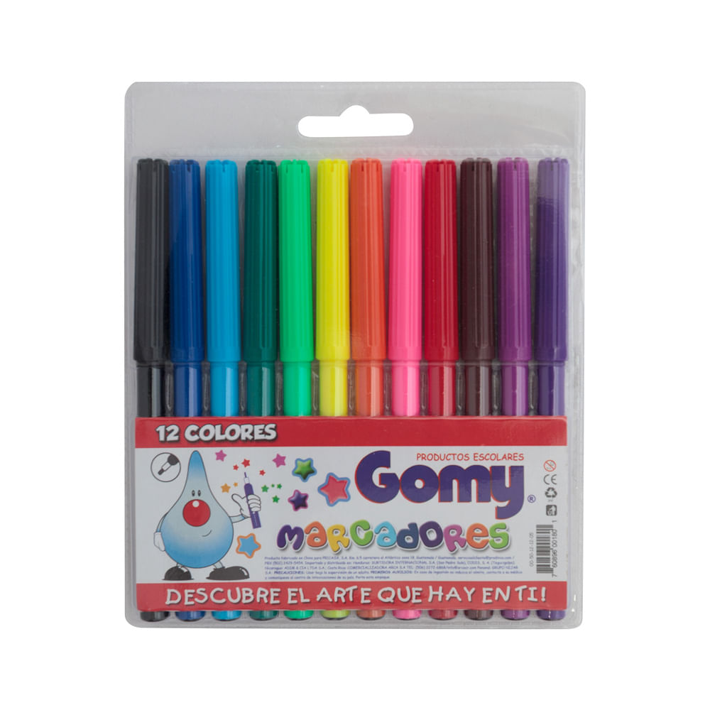 Marcadores Colores Gomy