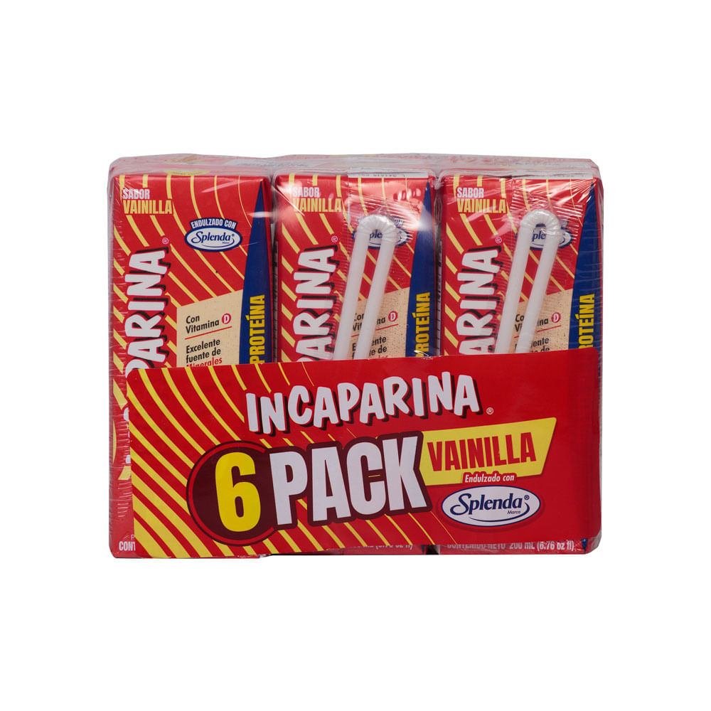 Atol Vainilla Con Splenda Incaparina Uht 6 Pack