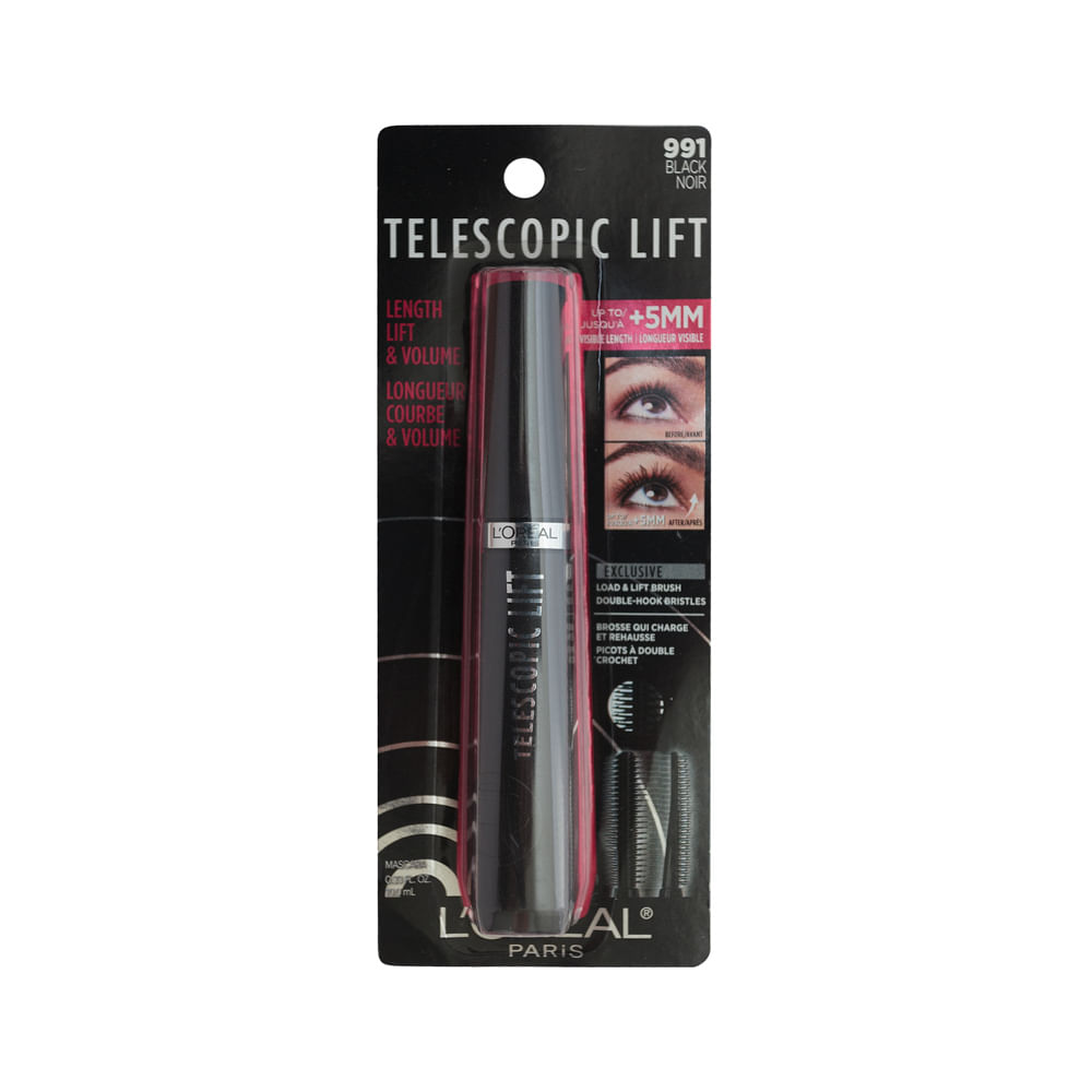 Mascara Pestaña Telescopic Black Noir No.991 Loreal