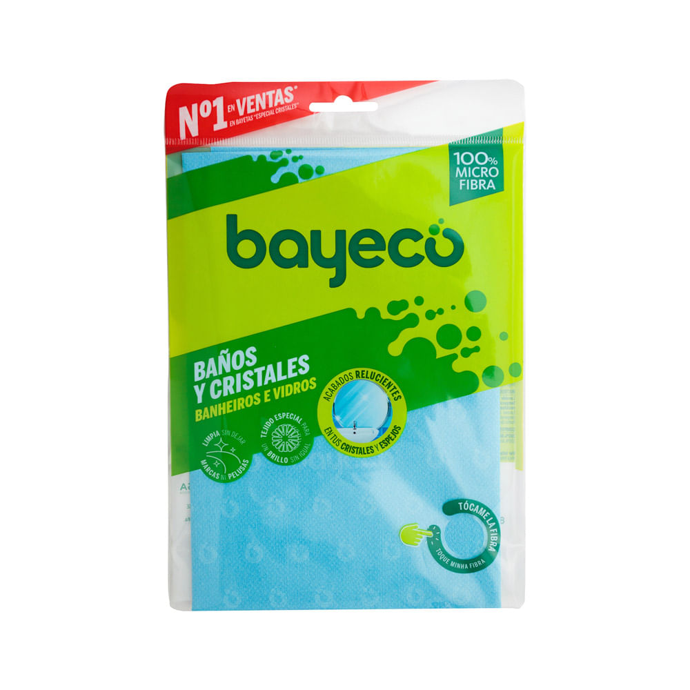 Paño Limpiador Microfibra Baños Y Cristales Bayeco