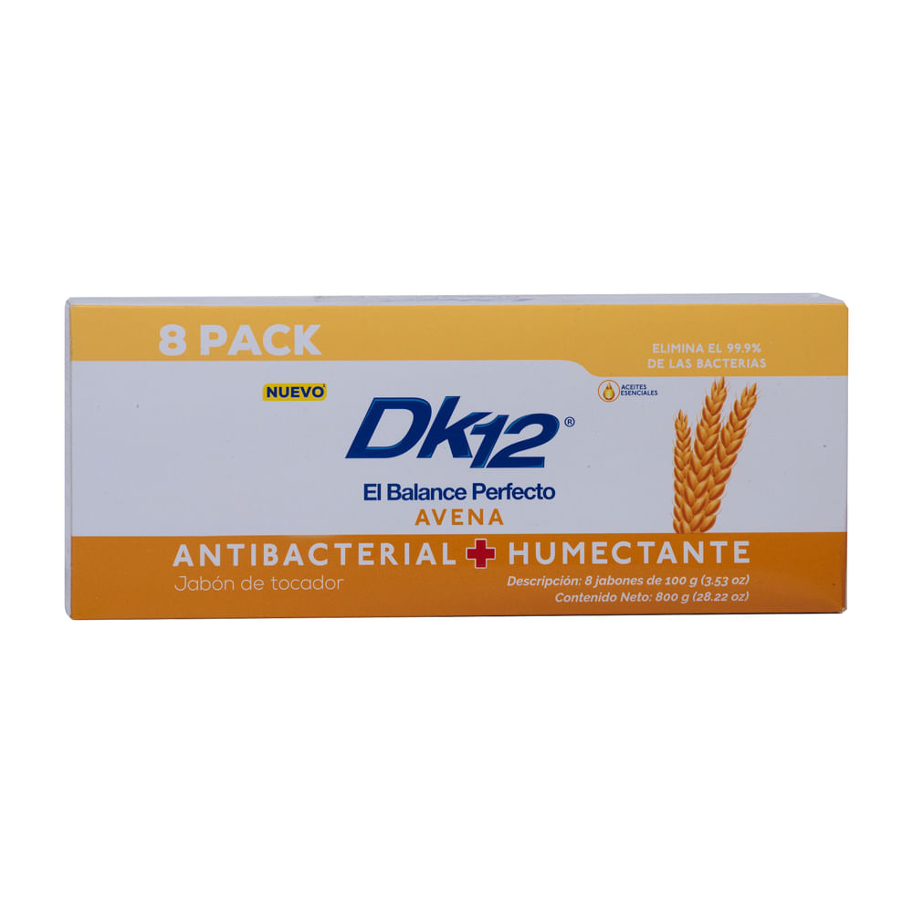 Jabón Pastilla Avena Dk 12 8 Pack