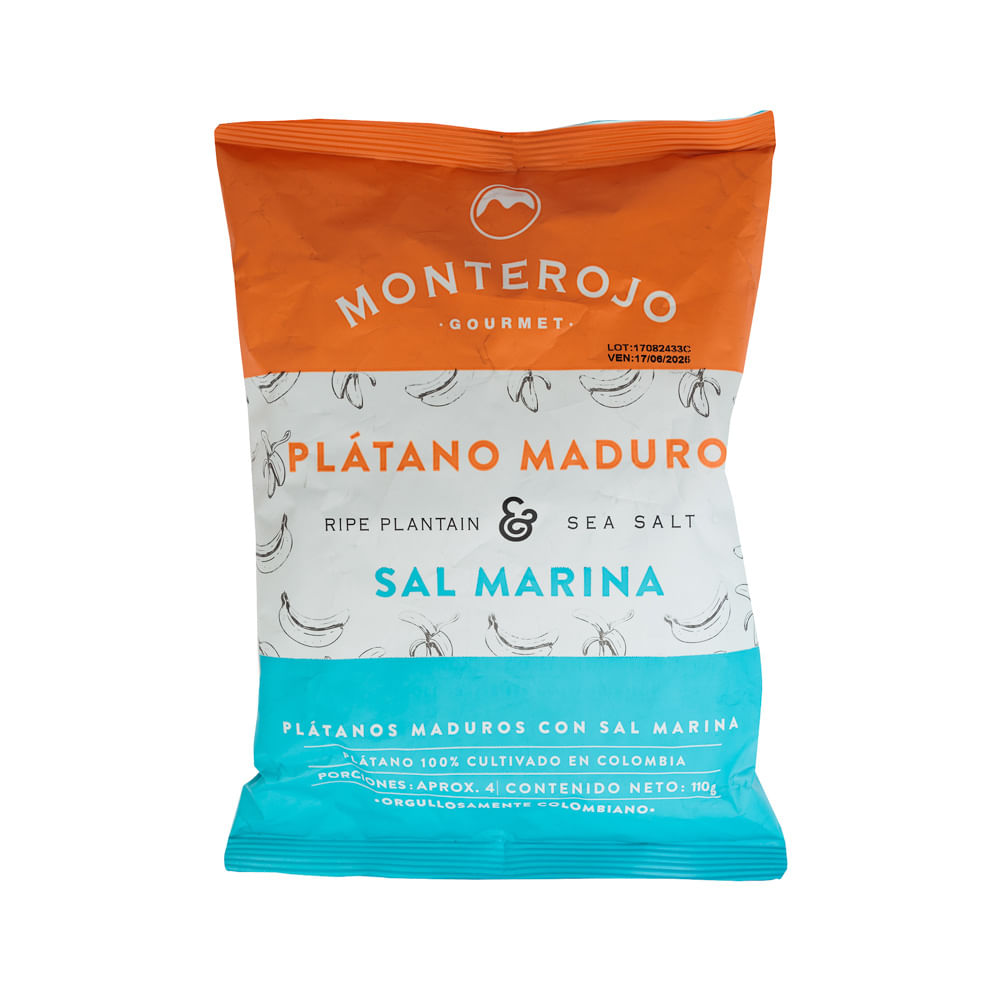 Boquitas Plátano Maduro Con Sal Monterojo