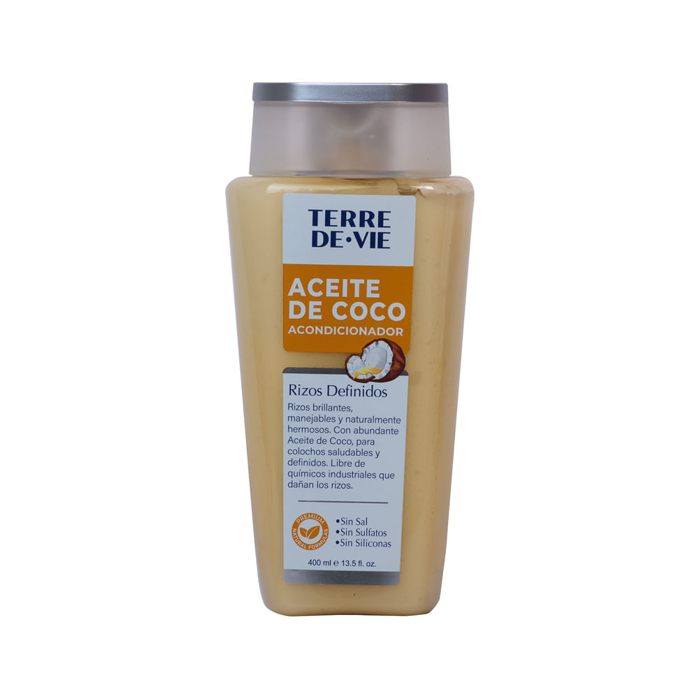 Acondicionador Rizos Definidos Aceite Coco Terre De Vie