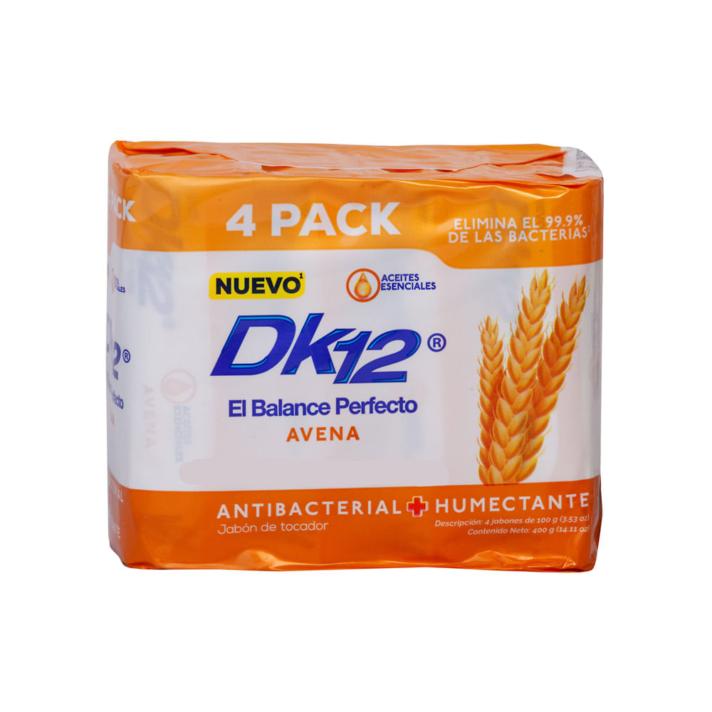 Jabón Pastilla Avena Dk 12 4 Pack