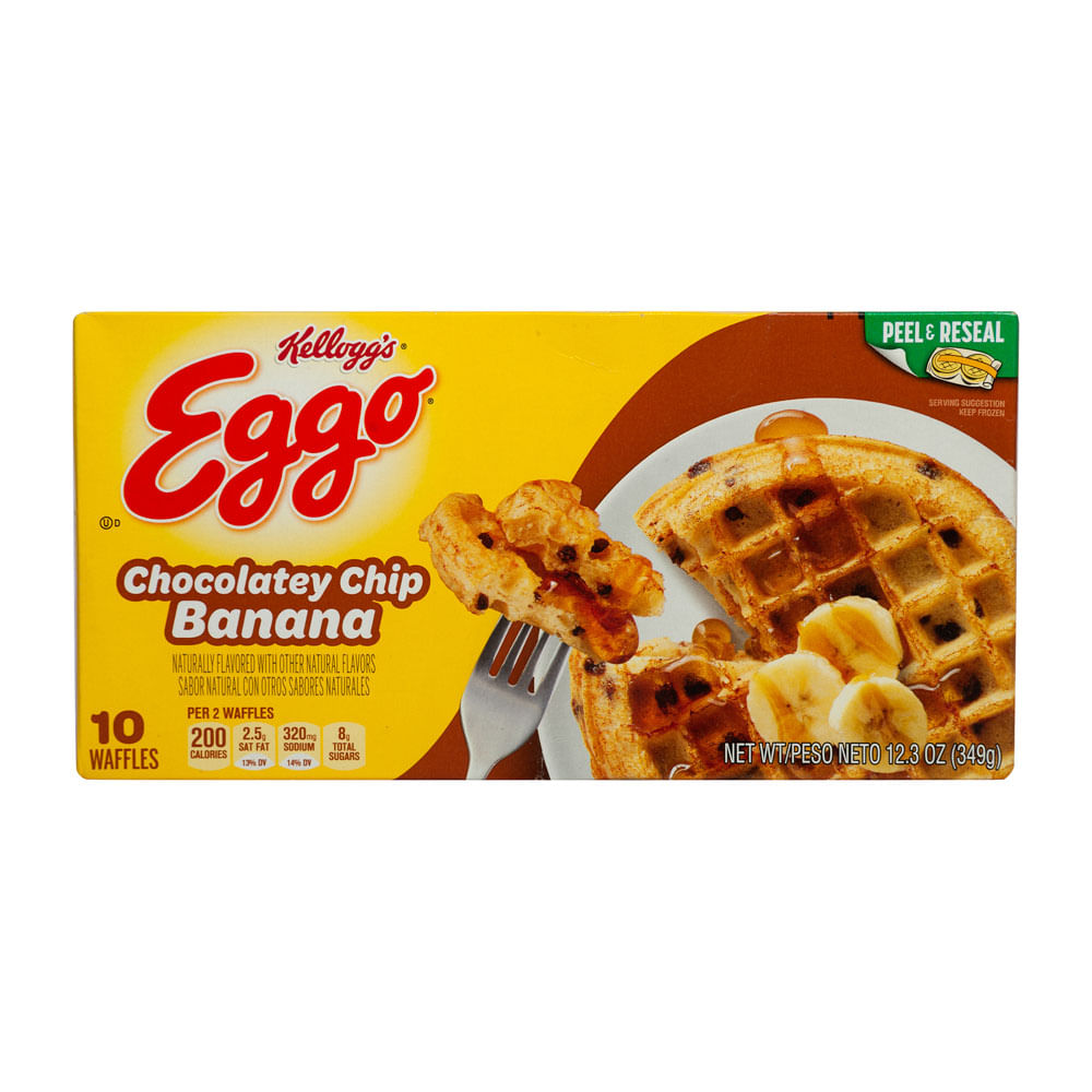 Waffles Chocolatey Chip Banana Kelloggs Eggo