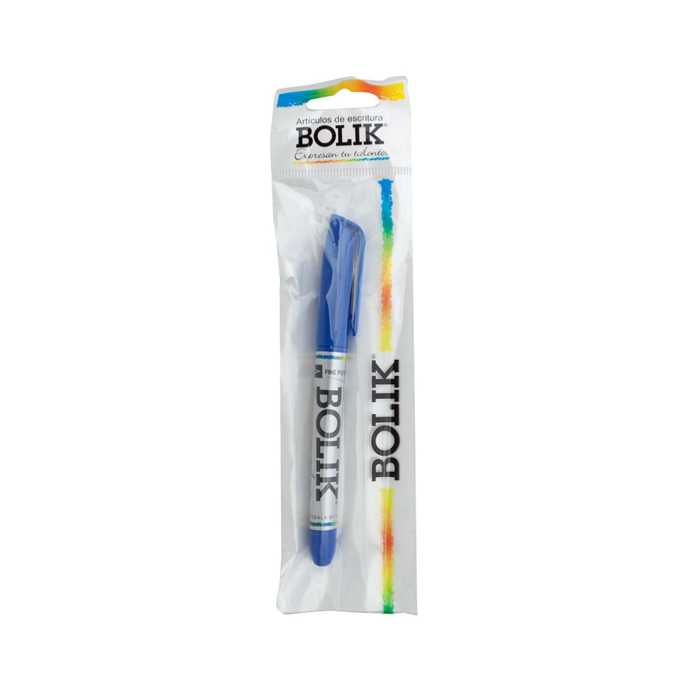 Marcador Permanente Azul Bolik
