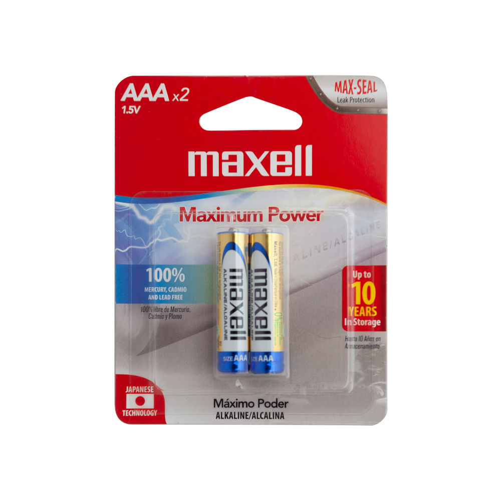 Batería Alcalina Maximun Power AAA Maxell