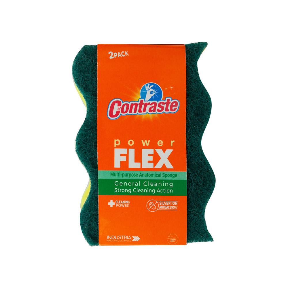 Esponja Anatómica Flex Verde El Contraste