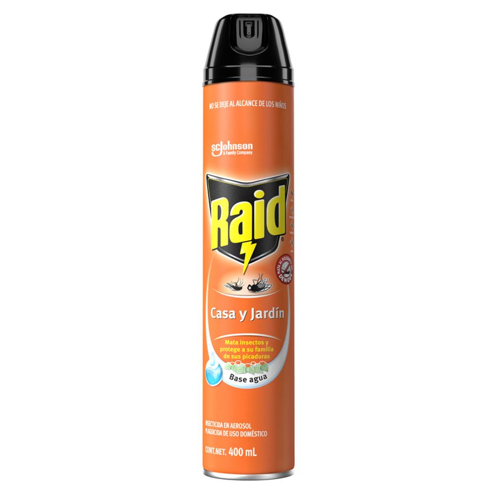 Insecticida Raid Casa Jardín Aerosol