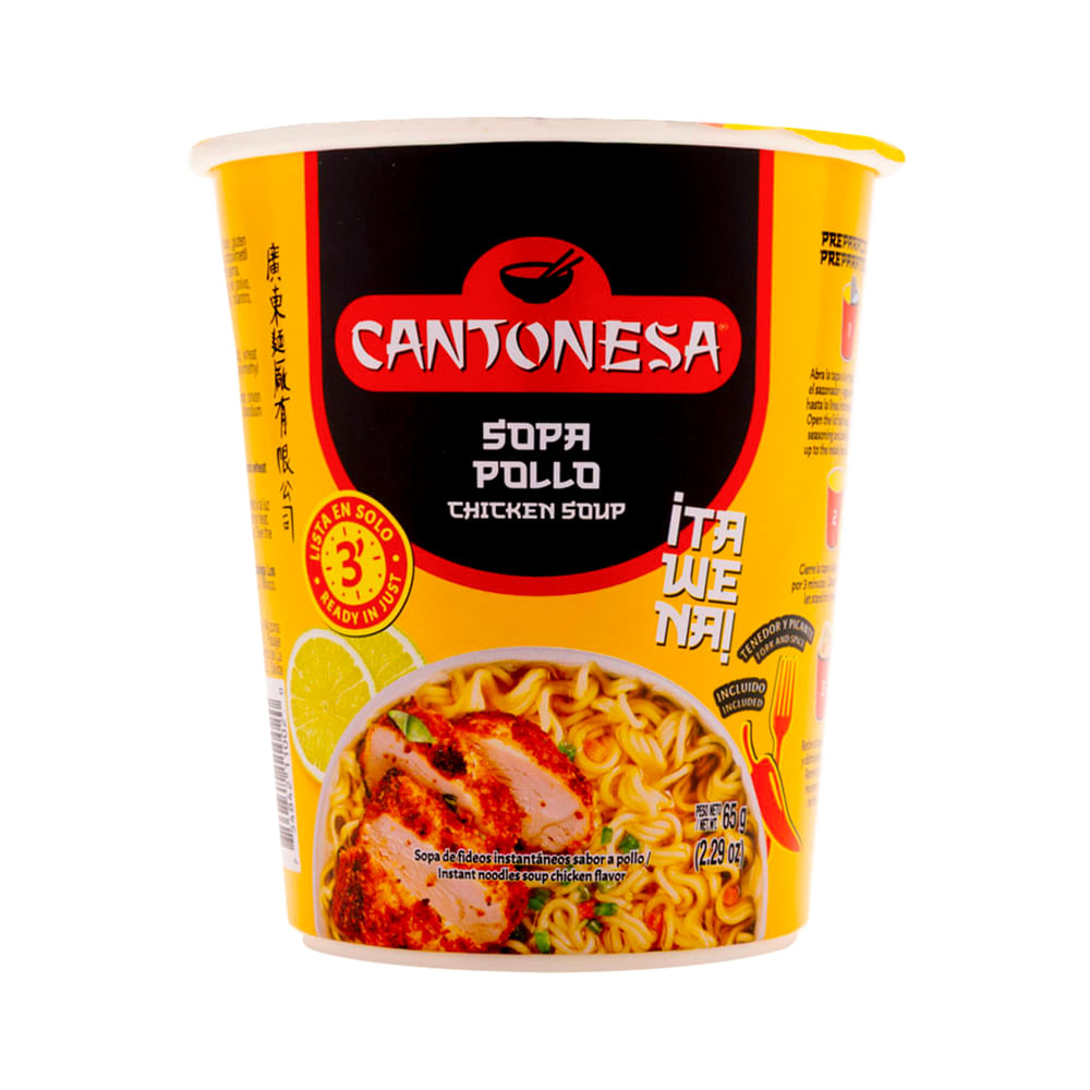 Sopa Instantánea Pollo Cantonesa