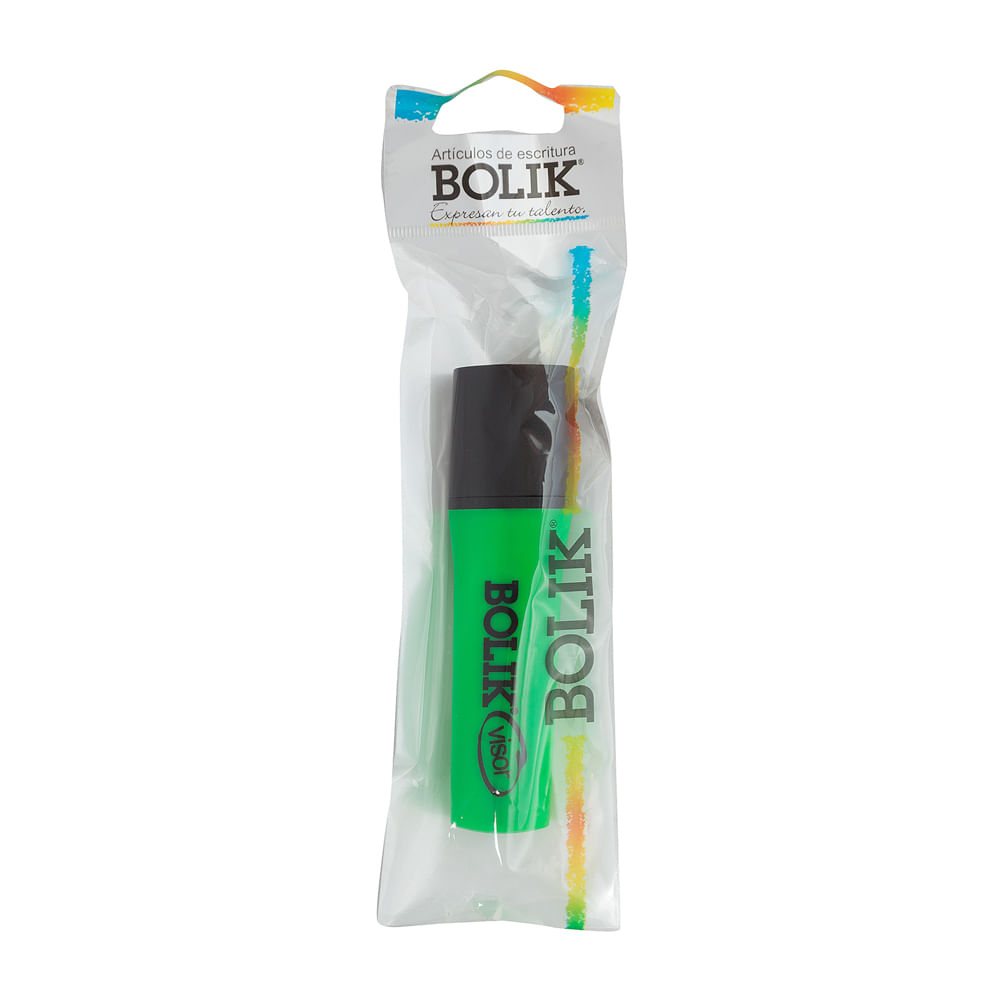 Resaltador Verde Visor Bolik