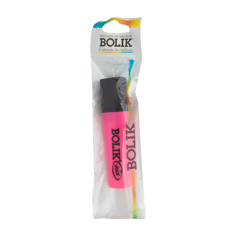 Resaltador Rosa Visor Bolik