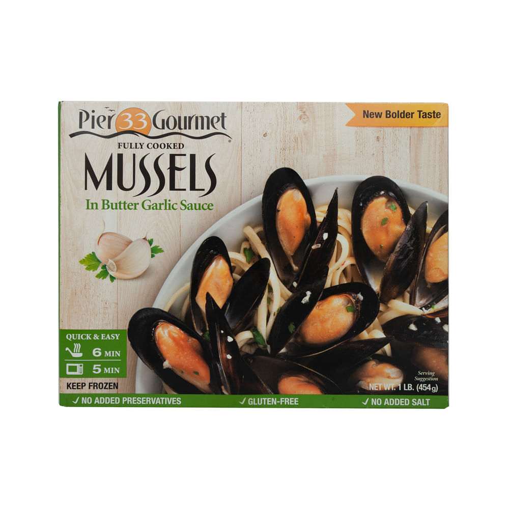 Mejillones In Butter Galic Sauce Pier 33 Gourmet