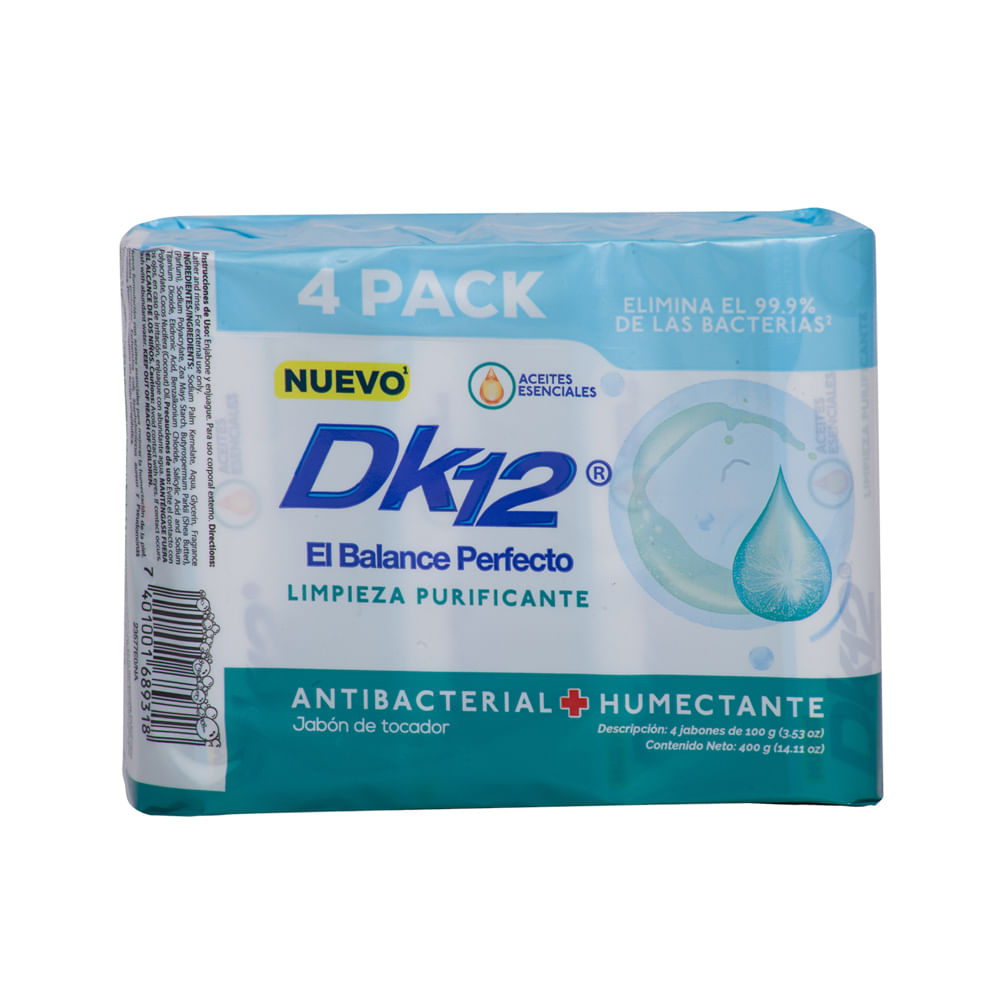 Jabón Pastilla Limpieza Purificante Dk 12 4 Pack