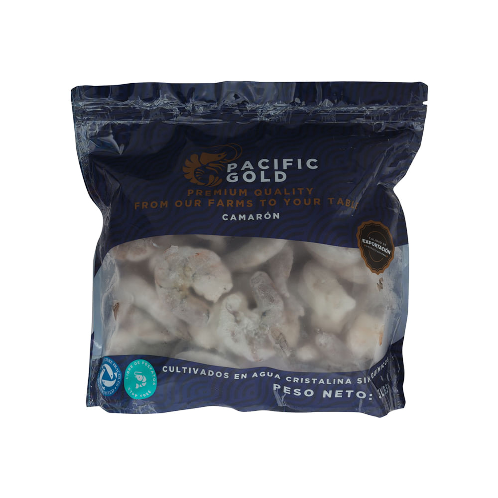 Camarón Crudo Jumbo Pacific Gold