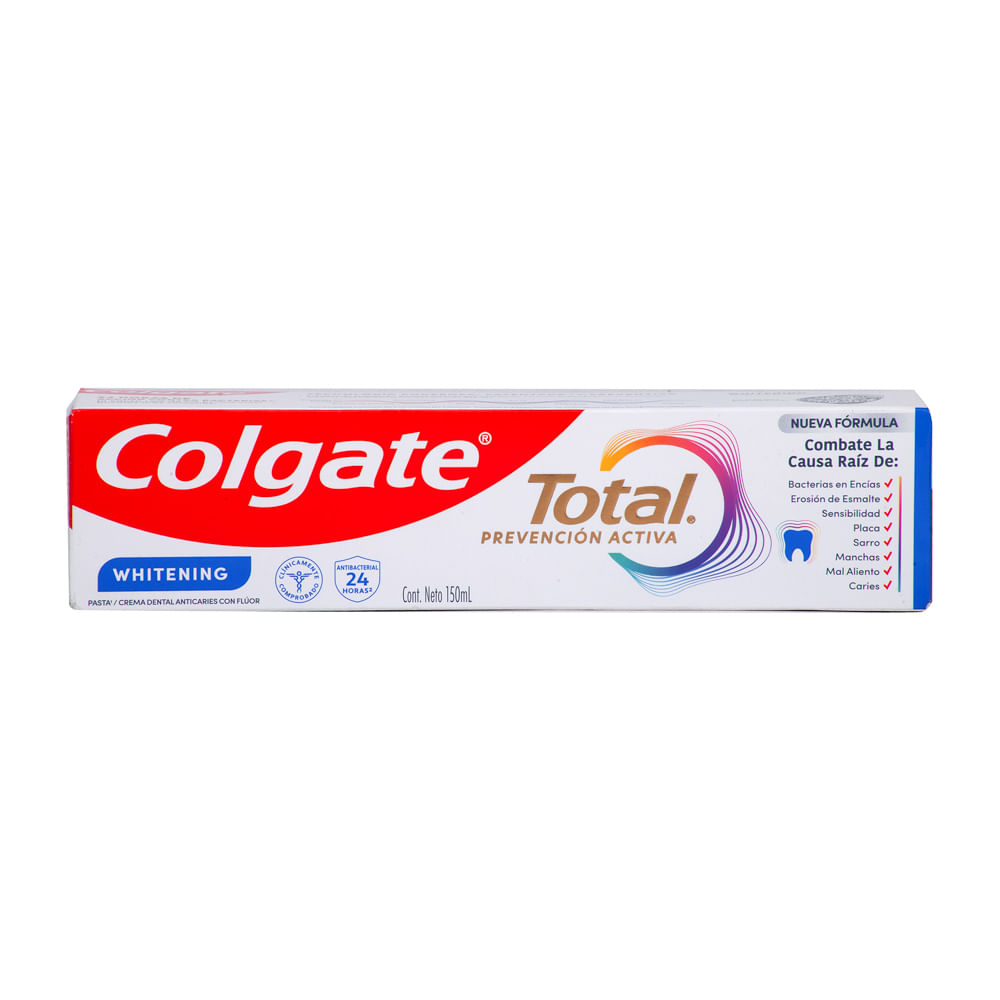 Crema Dental Total Prevención Activa Whitening Colgate